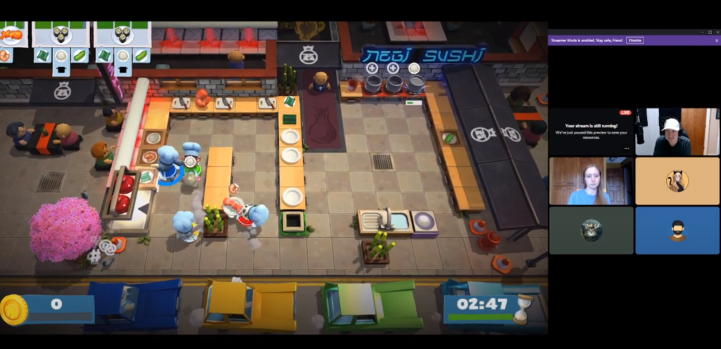 Overcooked 2 with 4 Players